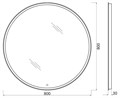 Зеркало BelBagno SPC-RNG-800-LED-TCH SPC-RNG-800-LED-TCH