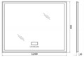 Зеркало BelBagno SPC-GRT-1200-800-LED-TCH-RAD SPC-GRT-1200-800-LED-TCH-RAD