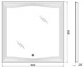 Зеркало BelBagno SPC-LNS-800-800-LED-TCH SPC-LNS-800-800-LED-TCH