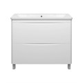 Атлантик -100 Тумба напольная  с 2 ящ. + раковина УТ000012714