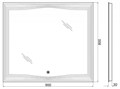 Зеркало BelBagno SPC-LNS-900-800-LED-TCH SPC-LNS-900-800-LED-TCH