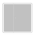 Зеркальный шкаф BelBagno Marino SPC-MAR-800/800-2A-LED-TCH SPC-MAR-800/800-2A-LED-TCH
