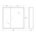 Зеркальный шкаф BelBagno Marino SPC-MAR-800/800-2A-LED-TCH SPC-MAR-800/800-2A-LED-TCH