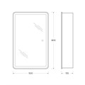 Зеркальный шкаф BelBagno Marino SPC-MAR-500/800-1A-LED-TCH SPC-MAR-500/800-1A-LED-TCH