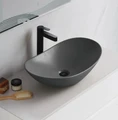 Раковина накладная керамическая, серая матовая, BB1404-H311, 605x370x150 BB1404-H311
