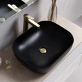 Раковина накладная керамическая, прямоугольная, чёрная матовая, BB1302-H301, 500x400x140 BB1302-H301