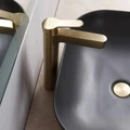 Раковина накладная керамическая, прямоугольная, серая матовая, BB1302-H311, 500x400x140 BB1302-H311