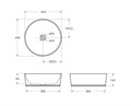 Раковина накладная BelBagno BB1342H300 BB1342H300