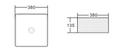 Раковина накладная BelBagno BB1407 BB1407