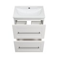Марта - 60 Тумба напольная белая эмаль (глянец) + раковина УТ000013426