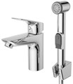 Смеситель для раковины BelBagno DUE-LVM/HGN-CRM-W0 с гигиеническим душем, без донного клапана DUE-LVM/HGN-CRM-W0