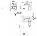 Cмеситель для раковины CEZARES PORTA-BLI-01-W0 PORTA-BLI-01-W0 - фото 162123 Cмеситель для раковины CEZARES PORTA-BLI-01-W0 PORTA-BLI-01-W0 - фото 162123