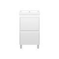 Алиса - 50 тумба 1 ящ. напольная белая эмаль + раковина УТ000011550