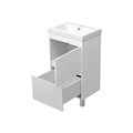 Алиса - 50 тумба 1 ящ. напольная белая эмаль + раковина УТ000011550