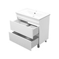 Мира - 80 Тумба напольная с 2 ящ.эмаль + раковина УТ000022684