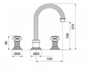 Cмеситель для раковины CEZARES OLIMP-BLS2-A-02-M OLIMP-BLS2-A-02-M