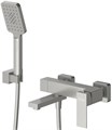 Смеситель CEZARES SLIDER-VD-IN для ванны и душа с поворотным изливом, с ручным душем, шлангом и держателем SLIDER-VD-IN - фото 163055