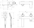 Смеситель CEZARES SLIDER-VD-IN для ванны и душа с поворотным изливом, с ручным душем, шлангом и держателем SLIDER-VD-IN - фото 163061 Смеситель CEZARES SLIDER-VD-IN для ванны и душа с поворотным изливом, с ручным душем, шлангом и держателем SLIDER-VD-IN - фото 163061