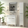 Джулия - 85 Тумба белая White + раковина СО000007035