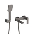 Смеситель CEZARES SLIDER-VD-GM для ванны и душа с поворотным изливом, с ручным душем, шлангом и держателем SLIDER-VD-GM - фото 163084 Смеситель CEZARES SLIDER-VD-GM для ванны и душа с поворотным изливом, с ручным душем, шлангом и держателем SLIDER-VD-GM - фото 163084
