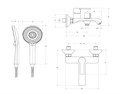Смеситель BelBagno для ванны и душа AURORA-VASM-CRM AURORA-VASM-CRM - фото 163171 Смеситель BelBagno для ванны и душа AURORA-VASM-CRM AURORA-VASM-CRM - фото 163171