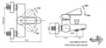 Смеситель для ванны и душа CEZARES LACONICO-C-VD-BLC LACONICO-C-VD-BLC