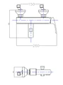 Смеситель для ванны и душа CEZARES LEGEND-VM-03/24 LEGEND-VM-03/24