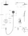 Встраиваемый душевой набор Belbagno MARINO-VDSET-CRM MARINO-VDSET-CRM