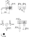 Встраиваемый смеситель для раковины CEZARES LEAF-BLI2-01-W0 LEAF-BLI2-01-W0