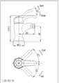 LIRA-C-BS1-03 Смеситель на биде с донным клапаном, золото LIRA-C-BS1-03