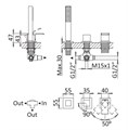 Смеситель на борт ванны CEZARES PORTA-BVDM3-BIO PORTA-BVDM3-BIO - фото 164902 Смеситель на борт ванны CEZARES PORTA-BVDM3-BIO PORTA-BVDM3-BIO - фото 164902
