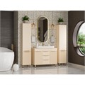 ENFIDA -100 Тумба напольная 3 ящ. бежевая эмаль + раковина УТ000014839