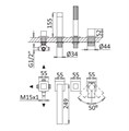 Смеситель на борт ванны CEZARES PORTA-BVDM4-BIO PORTA-BVDM4-BIO - фото 165052 Смеситель на борт ванны CEZARES PORTA-BVDM4-BIO PORTA-BVDM4-BIO - фото 165052