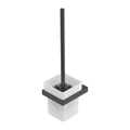 SLIDER-TBS-V-NOP Ёршик для унитаза, подвесной, стекло, исполнение черный матовый SLIDER-TBS-V-NOP