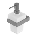 SLIDER-SOIS-V-IN Диспенсер для мыла подвесной, стекло, исполнение сатин SLIDER-SOIS-V-IN