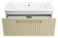 ALICANTE - 90 Тумба подвесная с 1 ящ. капучино + раковина УТ000015787