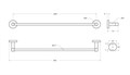 Полотенцедержатель Cezares RELAX-TH-65-01 RELAX-TH-65-01