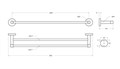 Полотенцедержатель двойной Cezares RELAX-THD-65-NOP RELAX-THD-65-NOP - фото 165643 Полотенцедержатель двойной Cezares RELAX-THD-65-NOP RELAX-THD-65-NOP - фото 165643