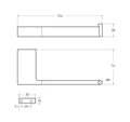 SLIDER-PH1-NOP Держатель для туалетной бумаги, исполнение черный матовый SLIDER-PH1-NOP