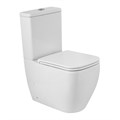 Унитаз-компакт безободковый с сиденьем и смывом TORNADO BelBagno LUCE-TOR BB2197CP-TOR/SC + BB2197T 11640