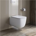 Унитаз подвесной безободковый с сиденьем и смывом TORNADO BelBagno LUCE-TOR BB076CH-TOR/SC BB076CH-TOR/SC - фото 167195