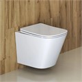 Унитаз подвесной безободковый с сиденьем BelBagno DUE BB3103CHR/SC BB3103CHR/SC - фото 167323
