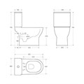 Унитаз-компакт безободковый BelBagno STEAM BB130CPR + BB130T 1289 - фото 167381 Унитаз-компакт безободковый BelBagno STEAM BB130CPR + BB130T 1289 - фото 167381