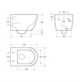 Унитаз подвесной безободковый с сиденьем BelBagno TRE BB8001CHR/SC BB8001CHR/SC - фото 167450 Унитаз подвесной безободковый с сиденьем BelBagno TRE BB8001CHR/SC BB8001CHR/SC - фото 167450