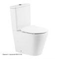 Унитаз-компакт безободковый с сиденьем BelBagno FLAY-R BB2149CPR/SC + BB2149T 7061
