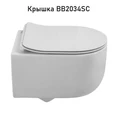 SOFT-TOR Чаша унитаза подвесного безободкового, смыв TORNADO, BB084CH-TOR BB084CH-TOR