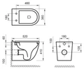 Унитаз безободковый подвесной BelBagno SENSO-R BB017CHR BB017CHR