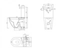 Унитаз-компакт безободковый Cezares STYLUS CZR-152-CPR+CZR-151-T 8465 - фото 167902 Унитаз-компакт безободковый Cezares STYLUS CZR-152-CPR+CZR-151-T 8465 - фото 167902