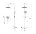 Душевая стойка со смесителем CEZARES RELAX-CD-IN RELAX-CD-IN