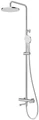 STYLUS-CVD-01 Душевая стойка со смесителем и изливом, хром STYLUS-CVD-01